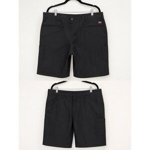 Red Kap Men's Lightweight Crew Shorts Black Size 38 Work Shorts Style